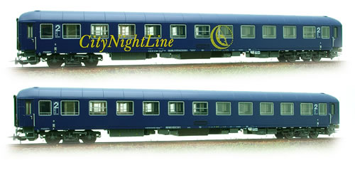 LS Models 49010 - 2pc Passenger Coach Set “City Night Line” Bvcmz + Bvcmz